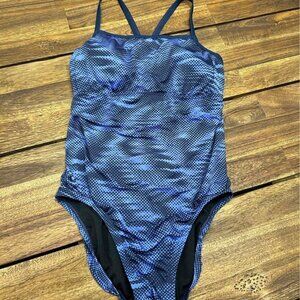 NIKE woman’s one piece swimsuit. Racer back, built in bra- removable pad…